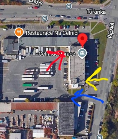 Vjezd Brno Celní úřad